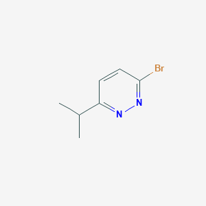 molecular formula C7H9BrN2 B3080540 3-溴-6-异丙基吡啶嗪 CAS No. 1086383-70-1