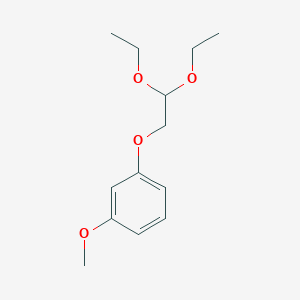 molecular formula C13H20O4 B3080543 1-(2,2-Diethoxyethoxy)-3-methoxybenzene CAS No. 108639-46-9