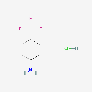 molecular formula C7H13ClF3N B3080567 trans-4-Trifluoromethyl-cyclohexylamine hydrochloride CAS No. 1087351-49-2