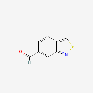 molecular formula C8H5NOS B3080579 2,1-Benzisothiazole-6-carboxaldehyde CAS No. 108763-57-1