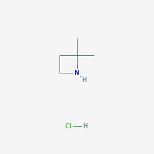 molecular formula C5H12ClN B3080618 2,2-二甲基氮杂环丁烷盐酸盐 CAS No. 1088884-71-2