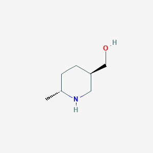 molecular formula C7H15NO B3080629 ((3R,6R)-6-甲基哌啶-3-基)甲醇 CAS No. 1088993-98-9