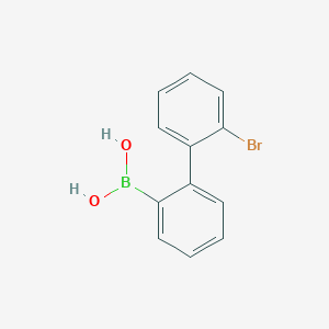 molecular formula C12H10BBrO2 B3080646 (2'-溴-[1,1'-联苯]-2-基)硼酸 CAS No. 1089189-34-3