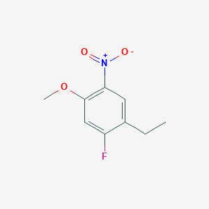 molecular formula C9H10FNO3 B3080649 1-Ethyl-2-fluoro-4-methoxy-5-nitrobenzene CAS No. 1089282-52-9