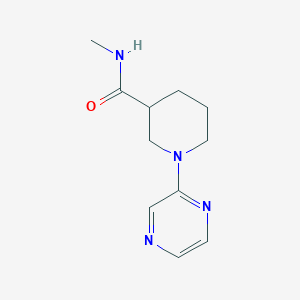 molecular formula C11H16N4O B3080712 N-Methyl-1-(pyrazin-2-yl)piperidine-3-carboxamide CAS No. 1090563-03-3