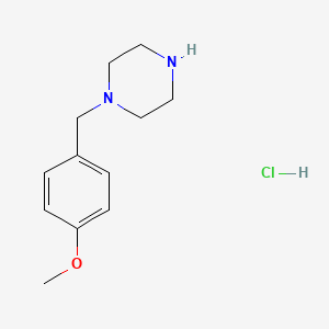 molecular formula C12H19ClN2O B3080735 1-(4-甲氧基苄基)哌嗪盐酸盐 CAS No. 109188-09-2