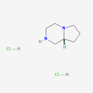 molecular formula C7H16Cl2N2 B3080746 (R)-octahydropyrrolo[1,2-a]pyrazine dihydrochloride CAS No. 1092076-07-7