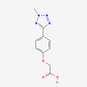 molecular formula C10H10N4O3 B3080752 [4-(2-methyl-2H-tetrazol-5-yl)phenoxy]acetic acid CAS No. 1092250-58-2