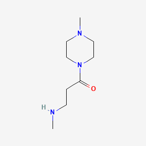 molecular formula C9H19N3O B3080763 3-(Methylamino)-1-(4-methylpiperazin-1-yl)propan-1-one CAS No. 1092289-87-6