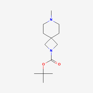 molecular formula C13H24N2O2 B3080869 2,7-Diazaspiro[3.5]nonane-2-carboxylic acid, 7-methyl-, 1,1-dimethylethyl ester CAS No. 1093066-77-3