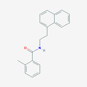 molecular formula C20H19NO B3080871 2-Methyl-N-[2-(naphthalen-1-yl)ethyl]benzamide CAS No. 1093070-13-3