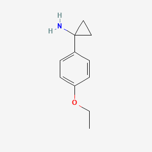 molecular formula C11H15NO B3081009 1-(4-Ethoxyphenyl)cyclopropan-1-amine CAS No. 1094341-22-6