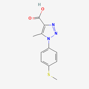 5-methyl-1-[4-(methylthio)phenyl]-1H-1,2,3-triazole-4-carboxylic acid