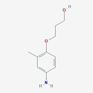 molecular formula C10H15NO2 B3081032 3-(4-Amino-2-methylphenoxy)propan-1-ol CAS No. 1094544-74-7