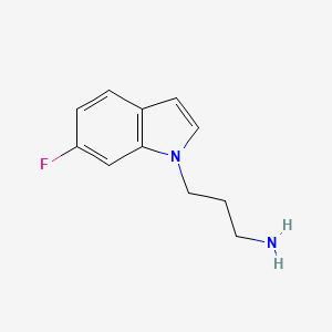 3-(6-Fluoro-1H-indol-1-yl)propan-1-amine