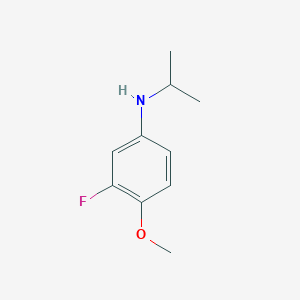 molecular formula C10H14FNO B3081109 3-fluoro-4-methoxy-N-(propan-2-yl)aniline CAS No. 1096312-78-5