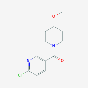 molecular formula C12H15ClN2O2 B3081149 (6-Chloropyridin-3-yl)(4-methoxypiperidin-1-yl)methanone CAS No. 1096809-42-5