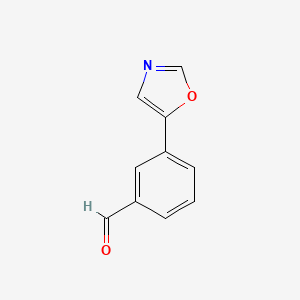 molecular formula C10H7NO2 B3081180 3-(5-Oxazolyl)benzaldehyde CAS No. 1097199-51-3