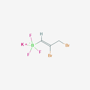 molecular formula C3H3BBr2F3K B3081211 Potassium (Z)-2,3-dibromoprop-1-enyltrifluoroborate CAS No. 1097890-24-8