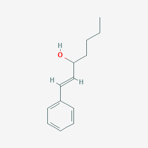 molecular formula C13H18O B3081228 1-Hepten-3-ol, 1-phenyl- CAS No. 109801-00-5