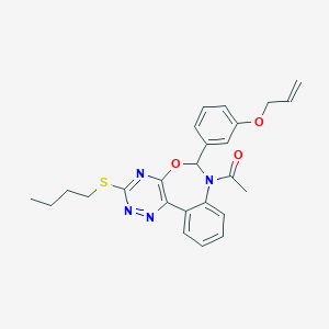 1-[6-[3-(ALLYLOXY)PHENYL]-3-(BUTYLSULFANYL)[1,2,4]TRIAZINO[5,6-D][3,1]BENZOXAZEPIN-7(6H)-YL]-1-ETHANONE