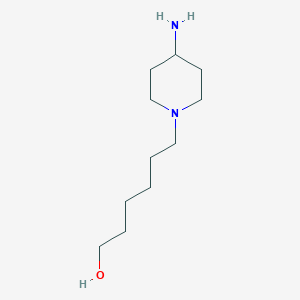 molecular formula C11H24N2O B3081257 6-(4-氨基哌啶-1-基)己醇 CAS No. 1098627-74-7