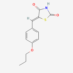 (5Z)-5-[(4-propoxyphenyl)methylidene]-1,3-thiazolidine-2,4-dione