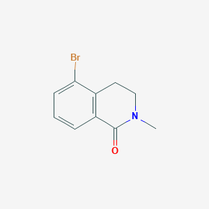 molecular formula C10H10BrNO B3081303 5-溴-2-甲基-3,4-二氢异喹啉-1(2H)-酮 CAS No. 1100509-38-3