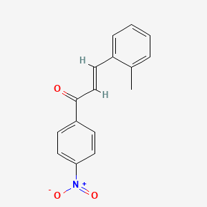 molecular formula C16H13NO3 B3081351 (2E)-3-(2-Methylphenyl)-1-(4-nitrophenyl)prop-2-en-1-one CAS No. 1100793-44-9