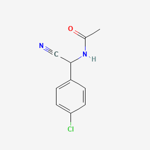 N-[(4-chlorophenyl)(cyano)methyl]acetamide