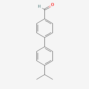 molecular formula C16H16O B3081358 4'-Isopropyl-biphenyl-4-carboxaldehyde CAS No. 1100979-25-6