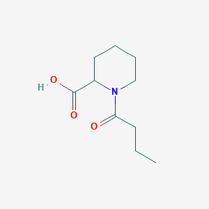 molecular formula C10H17NO3 B3081410 1-Butanoylpiperidine-2-carboxylic acid CAS No. 1101848-24-1