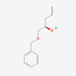 molecular formula C12H16O2 B3081435 (2R)-1-(苄氧基)戊-4-烯-2-醇 CAS No. 110339-28-1
