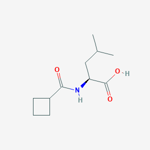 molecular formula C11H19NO3 B3081440 (2S)-2-(cyclobutylformamido)-4-methylpentanoic acid CAS No. 1103528-04-6