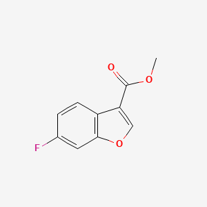 molecular formula C10H7FO3 B3081467 Methyl 6-fluorobenzofuran-3-carboxylate CAS No. 1103768-31-5