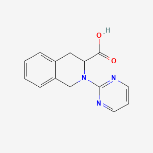 molecular formula C14H13N3O2 B3081481 2-(Pyrimidin-2-yl)-1,2,3,4-tetrahydroisoquinoline-3-carboxylic acid CAS No. 1103841-53-7