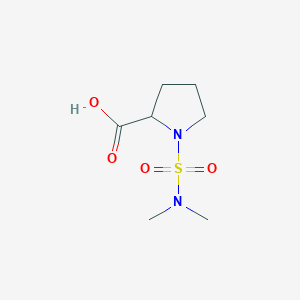 molecular formula C7H14N2O4S B3081498 1-Dimethylsulfamoyl-pyrrolidine-2-carboxylic acid CAS No. 1104518-16-2