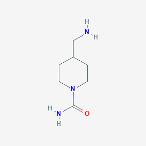 molecular formula C7H15N3O B3081527 4-(Aminomethyl)piperidine-1-carboxamide CAS No. 1104937-84-9