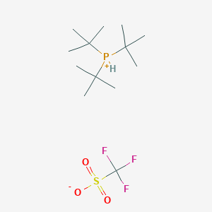 molecular formula C13H28F3O3PS B3081649 Tri-t-butylphosphonium trifluoromethanesulfonate CAS No. 1106696-25-6