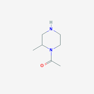 molecular formula C7H14N2O B3081694 1-(2-甲基哌嗪-1-基)-乙酮 CAS No. 110842-64-3