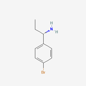 molecular formula C9H12BrN B3081707 (1S)-1-(4-bromophenyl)propan-1-amine CAS No. 1108684-03-2