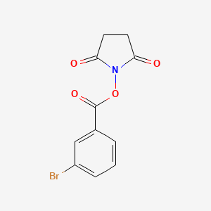 molecular formula C11H8BrNO4 B3081729 Succinimidyl 3-bromobenzoate CAS No. 110920-17-7
