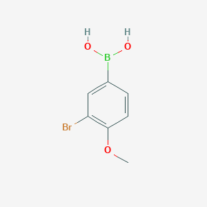 molecular formula C7H8BBrO3 B3081744 3-溴-4-甲氧基苯硼酸 CAS No. 1109791-90-3