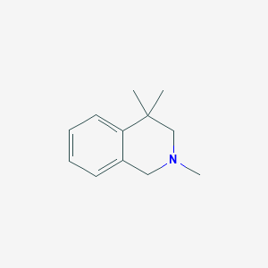 molecular formula C12H17N B3081767 2,4,4-Trimethyl-1,2,3,4-tetrahydroisoquinoline CAS No. 1110704-58-9