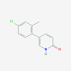 molecular formula C12H10ClNO B3081779 5-(4-氯-2-甲基苯基)-2-羟基吡啶 CAS No. 1111110-08-7