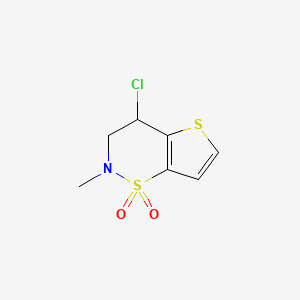 4-Chloro-2-methyl-3,4-dihydro-2H-thieno-[2,3-e][1,2]thiazine 1,1-dioxide