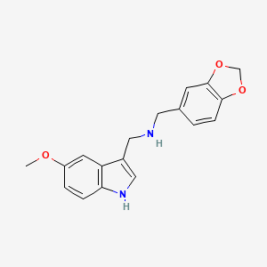 N-(1,3-benzodioxol-5-ylmethyl)-N-[(5-methoxy-1H-indol-3-yl)methyl]amine