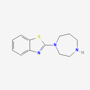 molecular formula C12H15N3S B3081933 2-(1,4-Diazepan-1-yl)benzo[d]thiazole CAS No. 111628-37-6