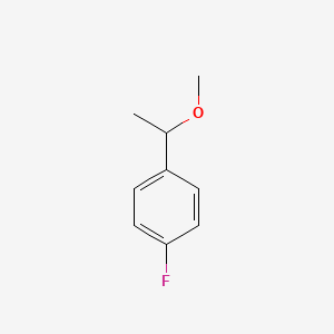 molecular formula C9H11FO B3081936 1-Fluoro-4-(1-methoxyethyl)benzene CAS No. 111662-72-7