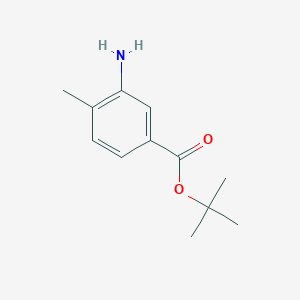 molecular formula C12H17NO2 B3081948 Tert-butyl 3-amino-4-methylbenzoate CAS No. 111773-25-2